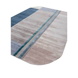 Tapis en laine et viscose tufté à la main Come Ivory, 4 m de large, motif rayé rectangulaire pour la maison, le salon, la chambre à coucher, épaisseur 10 mm - TNQ-1280 - Product Image 2