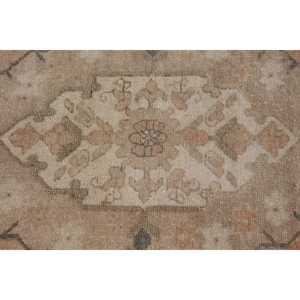 3.7x6.6 ft Turkish Rug, <b>Brown</b> Southwestern Vintage <b>Wool</b> Rug - Product Image 5