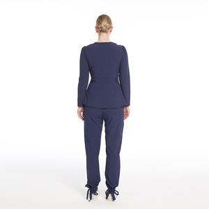 Conjuntos de Uniformes Médicos de Punto Elástico de Moda Más Vendidos, Fabricación Personalizada de Uniformes de Hospital, Traje de Túnica para Mujer - Product Image 3