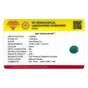 NOVAMART Fine Trillion Cut 5.4 Carat Natural <b>Emerald</b> Gemstone Variety Including Asscher <b>Cushion</b> Heart Marquise Moonstone Opal IG - Product Image 4