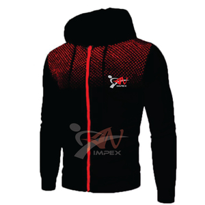 เสื้อฮู้ดกันหนาวสำหรับผู้ชายวัสดุยืดหยุ่นมีซิปสำหรับฤดูหนาวพิมพ์โลโก้ตามสั่ง - Product Image 5