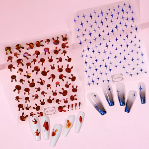 Offre Spéciale : Autocollants Adhésifs pour <span class=keywords><strong>Ongles</strong></span> à Motifs Personnalisés <span class=keywords><strong>avec</strong></span> Logo, Motif Lapin Laser, Prix Usine, <span class=keywords><strong>avec</strong></span> Designs pour <span class=keywords><strong>Ongles</strong></span> - Product Image 3