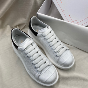 100% Authentiques pour la peau, Baskets décontractées blanches à lacets pour hommes et femmes, Design classique étoilé, Polyvalentes pour couples, Printemps Automne - Product Image 5