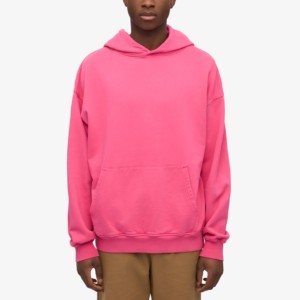 2025 venta al por mayor nuevo logotipo personalizado diseño de los hombres 350GSM algodón poliéster mezcla polar liso en blanco sudaderas con capucha de gran tamaño para los hombres - Product Image 1