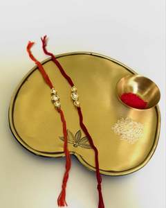 Boîte de protection Rakhi en aluminium pour décorations de fête Ornement élégant et durable pour Raksha bandhan - Product Image 2