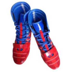 Chaussures de boxe en cuir pour hommes sur mesure de haute qualité, respirantes et légères pour la lutte, le taekwondo, le kung-fu et les sports - Product Image 1