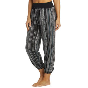 New Arrival Women's Fashion Print Tassel <b>Trousers</b> Wholesale Elastic Waist Closure Winter Clothing - Product Image 5