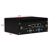 Mini PC Intel J6412 sin Ventilador N6E-W, 2/3/4 Puertos LAN, DDR4 16 GB, 4K HDMI, Mini PC de Cuatro Núcleos para Hogar/Oficina/Negocios