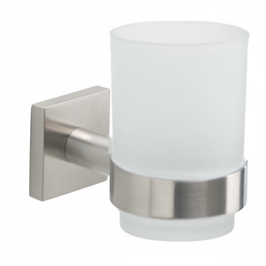 FUJI Brushed Silver FJ10 38 Porte-brosse à dents mural 6,7x10,8x9,5 cm Articles de bain et de toilette - Product Image 2