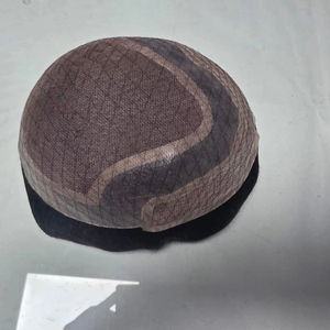 Taz Hair Men's Kinky Straight Deep Wave Water Wave Styles <b>Toupee</b> Wig Made From Indian Remy Hair and Bangladesh Human Hair - Product Image 4