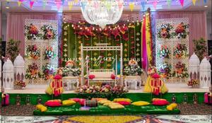 Mughal Style Wedding <b>Mirror</b> Frame Stage Setup Factory Price Top Selling Wedding Backdrop <b>Mirror</b> <b>Panels</b> Walima Reception Setup UK - Product Image 4