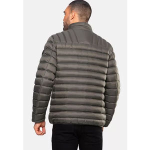Veste bouffante d'hiver décontractée en peau de mouton pour hommes avec fermeture à glissière, col montant, conception de bulles chaudes, logo personnalisable de grande taille - Product Image 2