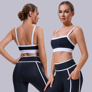 Sujetador Deportivo de Yoga con Logotipo Frontal, Cuello en V Profundo, Compresión, Control de Rebote, Secado Rápido, Suave, Nuevo Modelo 2026, Gran Venta - Product Image 2