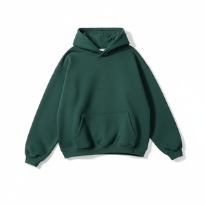 Blancs en molleton de coton premium pour les marques de streetwear, vente en gros, sweats à capuche unisexes surdimensionnés, logo personnalisé en vrac, pull uni - Product Image 1