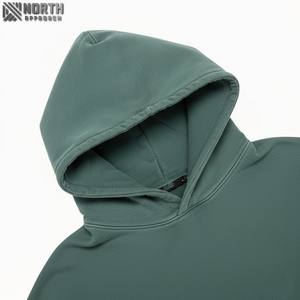 Sudadera con capucha de gran tamaño con estilo para hombre, sudadera de lana pesada, diseño teñido anudado a la moda, ropa cómoda de uso diario para invierno sólido - Product Image 4