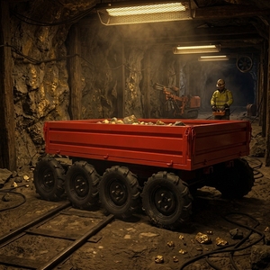 Trasportatore Idraulico Telecomandato K1200 con Capacità di Carico 1000kg, Rimorchio Tutto Terreno per Cantine e Piccole Miniere di Carbone - Product Image 4