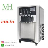 Mayhope Commercial 3 Smaak Soft Serve Ijs Machine Fabriek Prijs
