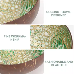 ชามมะพร้าวพร้อมหอยมุกเป็นมิตรต่อสิ่งแวดล้อมผลิตจากมะพร้าวเวียดนามชามทนทานขายส่ง - Product Image 5