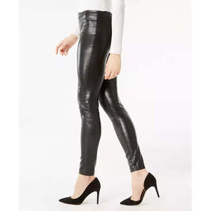 INC International Concepts Pantaloni skinny da donna in ecopelle a vita alta, stile casual, neri, taglia 6, anti-pilling - Product Image 3