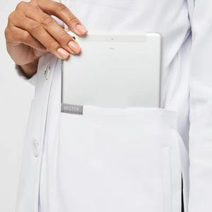 Conception personnalisée en coton unisexe uniforme médical d'infirmière et de médecin d'hôpital blouse de laboratoire blanche - Product Image 5