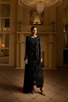 Costume de soirée en mousseline de soie respirant de haute qualité pour femmes modeste indien pakistanais brodé Salwar Kameez robe droite naturelle