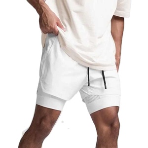 Pantalones cortos deportivos 2 en 1 para hombre, pantalones cortos para correr, ejercicio, Jogging, personalizados - Product Image 2