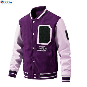แจ็คเก็ตวาร์ซิตี้ผู้ชายสุดฮิต ดีไซน์ทันสมัย ปักอักษรแบบเบสบอล คอตั้ง ไซส์ใหญ่พิเศษ แต่งขนเฟอร์ - Product Image 4