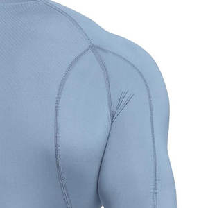 เสื้อออกกำลังกายผู้ชายแขนยาวผ้าสแปนเด็กซ์โพลีเอสเตอร์แห้งเร็วสำหรับเล่นกีฬา - Product Image 5