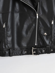 Chaquetas de cuero para mujer a precio de fábrica Abrigo de invierno acolchado Longitud regular Cálido Algodón crudo Relleno Personalizable - Product Image 4