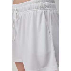 Shorts décontractés pour femmes avec taille élastique et cordon de serrage, taille XS, en spandex, motif tendance, ajustables avec des poches - Product Image 5