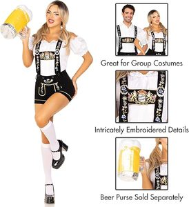 Tenue traditionnelle en cuir brodée bavaroise Oktoberfest pour hommes vêtements commandes de costumes en gros et personnalisés - Product Image 4