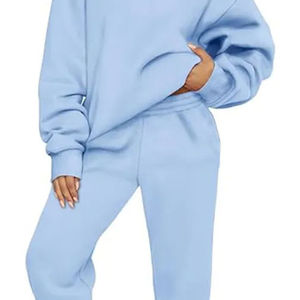 Chándales deportivos personalizados de alta calidad para mujer, conjunto de 2 piezas, ropa de gimnasio, chándal de algodón con cremallera para mujer - Product Image 2