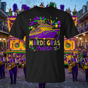Camiseta Promocional para Tripulación de Crucero Mardi Gras 2026, Camiseta Familiar a Juego de Nueva Orleans - Product Image 3