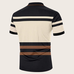 POLO Hommes Polo Golf Chemise À Manches Longues D'affaires Hommes Chemises Imprimer Normal Moderne Classique Plaid Tricoté Tissu Polyester Forma - Product Image 2