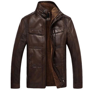 New Year 2025 Winter Fashion Men Clothing Leather Biker <b>Slim</b> Fit Motorcycle Coats Eco-Friendly Waterproof Jackets - Product Image 6