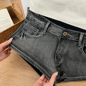 Shorts de Mezclilla de Algodón de Verano para Mujer, Estilo Japonés, de Alta Calidad, Transpirables, de Cintura Alta, Lavado Decolorado, Estilo Urbano - Product Image 2