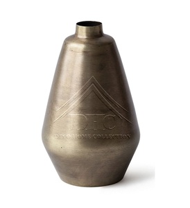 Coastal-Style <b>Unique</b>-Shaped Metal Flower <b>Vases</b> Golden Polished Finish Elegant Living Room Accents for Weddings - Product Image 1