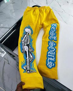 Rafel Mart Industries ชุดวิ่งแนวสตรีทแวร์ของผู้ชายโลโก้กำหนดเอง3D สำหรับพิมพ์พัฟขนแกะกางเกงบาน - Product Image 4