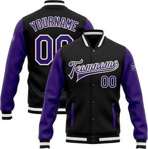 Vestes Letterman Varsity pour hommes unisexe, manches en cuir, logo personnalisé, veste chenille de baseball et universitaire pour hommes - Product Image 1