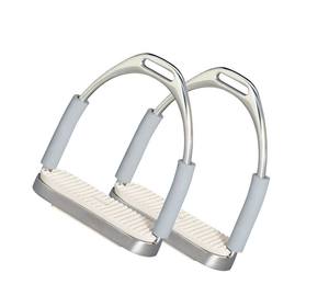 Estribos para montar a caballo resistentes, empuñadura de seguridad ligera de aluminio, base ancha ajustable, OEM ecuestre, novedad - Product Image 3