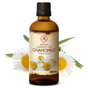 Aceite de Manzanilla 100ml 100% Puro y Natural, Extracto de Flor de Aromatika Chamomilla Recutita para Piel Madura, Cuello, Escote y Hinchazón - Product Image 1