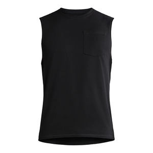 Nueva llegada rutina diaria sin mangas ropa de fitness entrenamiento hombres gimnasio camiseta sin mangas para hombres venta al por mayor logotipo personalizado correr camiseta músculo - Product Image 5