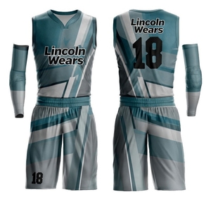 Low MOQ Wholesale Custom Sublimation Basketball Uniform Set Breathable Quick-Dry Mesh Short Anti-Bacterial Men's OEM Team Logo - Product Image 1