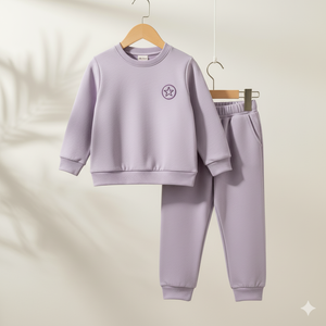 Tricot unisexe de qualité supérieure pour enfants avec patch étoile pour survêtement, à séchage rapide, respirant et anti-humidité - Product Image 1