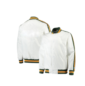 Hot Selling Men's <b>Thin</b> Cotton Button-Up Varsity <b>Jacket</b> for Winter Plus Size Stand Collar Coated Processing Windproof <b>Waterproof</b> - Product Image 4