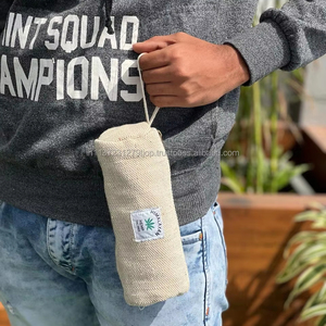 กระเป๋าใส่ดินสอผ้าปอหิมาลัยอเนกประสงค์พร้อมซิปปิดกระเป๋าเครื่องสำอางเดินทางทำด้วยมืออย่างยั่งยืน - Product Image 3