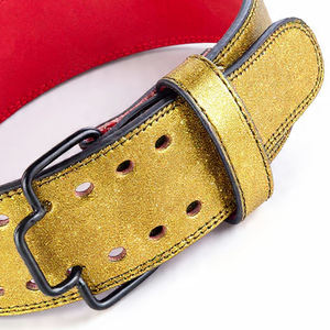 Ceinture de musculation double pointe à paillettes, robuste, souple, antidérapante et respirante pour entraînement et fitness - Product Image 2