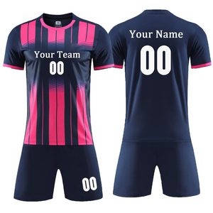 Venta al por mayor de alta calidad de Pakistán hizo equipo de fútbol Jersey uniforme conjunto nuevo 100% poliéster camiseta de fútbol pantalones cortos Venta caliente - Product Image 4