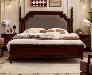 Juego de Dormitorio Clásico Americano de Madera Maciza a Bajo Precio, Tamaños King y Queen para Uso en Hoteles, <span class=keywords><strong>Goodwin</strong></span> GYD03 - Product Image 2