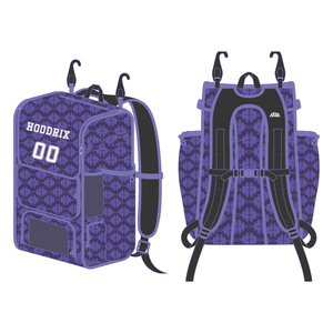 Wholesale Custom Baseball Bag Manufacturer Large Capacity Baseball <b>Backpack</b> with Velcro Patch Waterproof <b>Rolling</b> Equipment Bag - Product Image 4
